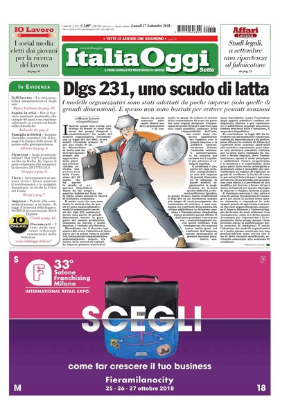 Italia oggi : quotidiano di economia finanza e politica